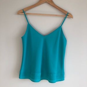 TALULA | Thin Strap V-Neck Top Green